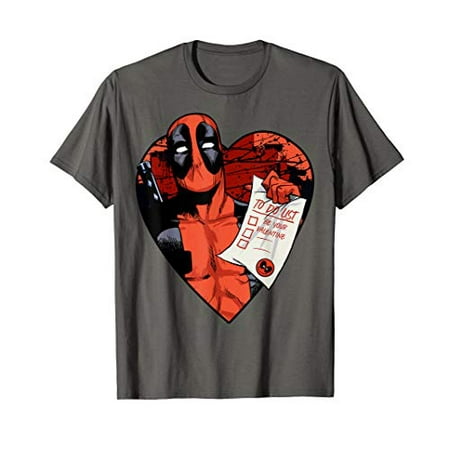 Marvel Deadpool Valentine To Do List T-Shirt